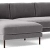 Swoon Munich Velvet Left Hand Corner Sofa - Silver Grey -Trend Furniture 2025746 R Z001A