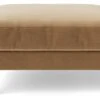 Swoon Munich Velvet Ottoman Footstool - Biscuit 2 Swoon Munich Velvet Ottoman Footstool - Biscuit -Trend Furniture 2026408 R Z001A