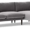 Swoon Luna Velvet Right Hand Corner Sofa - Silver Grey 2 Swoon Luna Velvet Right Hand Corner Sofa - Silver Grey -Trend Furniture 2028705 R Z001A