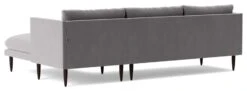 Swoon Luna Velvet Right Hand Corner Sofa - Silver Grey -Trend Furniture 2028705 R Z005A