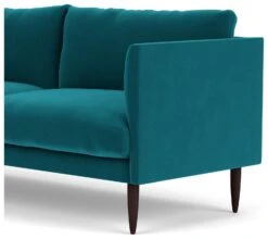 Swoon Luna Velvet 3 Seater Sofa- Kingfisher Blue -Trend Furniture 2029728 R Z004A