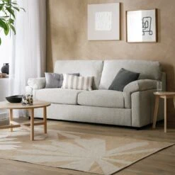 Habitat Florence Fabric 3 Seater Sofa - Grey -Trend Furniture 2060268 R Z001C