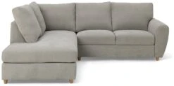 Habitat Ashford Fabric Left Corner Chaise Sofa - Grey -Trend Furniture 2062345 R Z003A
