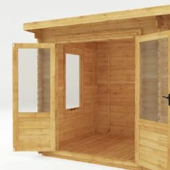 Mercia Pent Log Cabin With Side Shed - 3.5x2.4 -Trend Furniture 2065579 R Z006A