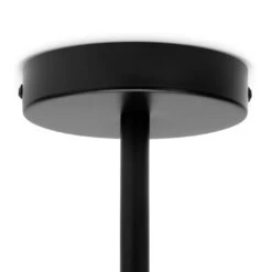 Habitat Opal Metal Bathroom Flush Ceiling Light - Black -Trend Furniture 2067405 R Z003A