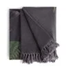 Habitat Graphic Palm Printed Throw - Black - 125X150cm -Trend Furniture 2067869 R Z001A