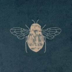 Habitat Gold Bee Printed Cushion - Teal - 43x43cm 9 Habitat Gold Bee Printed Cushion - Teal - 43x43cm -Trend Furniture 2072610 R B001