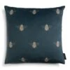 Habitat Gold Bee Printed Cushion - Teal - 43x43cm 1 Habitat Gold Bee Printed Cushion - Teal - 43x43cm -Trend Furniture 2072610 R Z001A