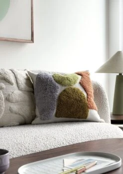 Habitat Geo Technique Cushion - Multicoloured - 43x43cm -Trend Furniture 2077402 R Z005C