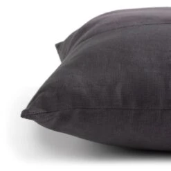Habitat Velvet Panel Cushion - Grey & Black - 50x50cm -Trend Furniture 2078793 R Z003A
