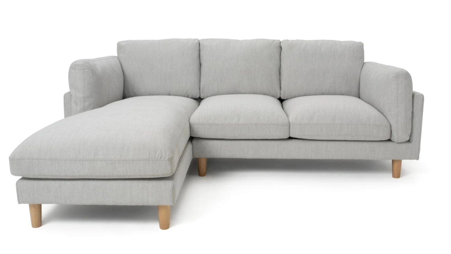 Habitat Salome Fabric Left Hand Corner Chaise Sofa - Grey 8 Habitat Salome Fabric Left Hand Corner Chaise Sofa - Grey - Image 6
