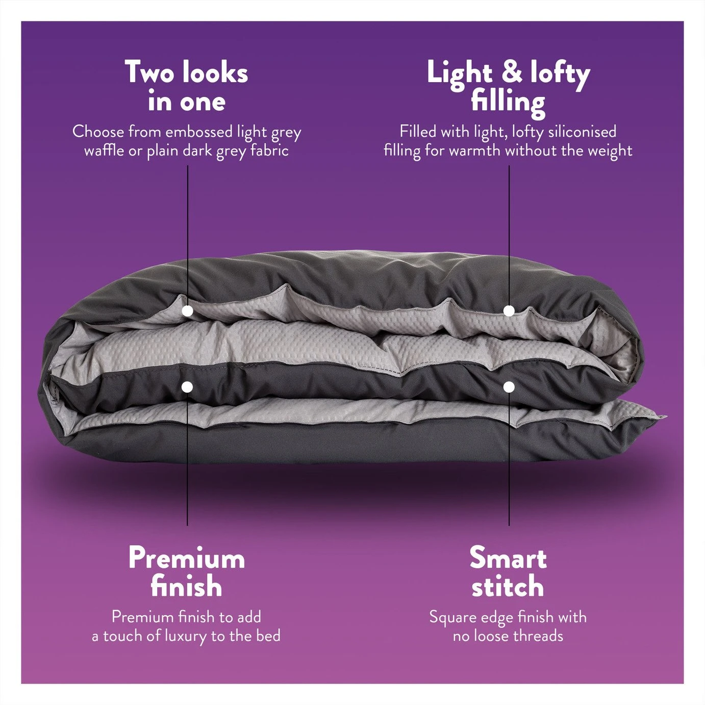 Slumberdown Coverless Comfort 10.5 Tog Duvet - Single 5 Slumberdown Coverless Comfort 10.5 Tog Duvet - Single - Image 3