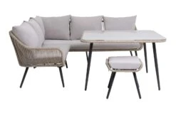 Habitat Malta 6 Seater Rattan Effect Garden Corner Sofa Set -Trend Furniture 2258032 R Z002A