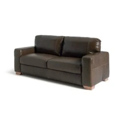 Habitat Eton Leather 3 Seater Sofa - Chocolate 17 Habitat Eton Leather 3 Seater Sofa - Chocolate -Trend Furniture 2271813 R Z002A