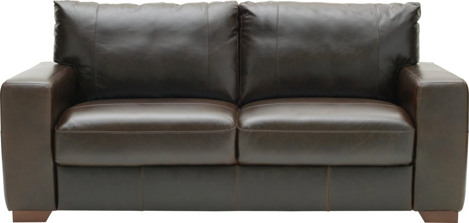 Habitat Eton Leather 3 Seater Sofa - Chocolate 12 Habitat Eton Leather 3 Seater Sofa - Chocolate - Image 10