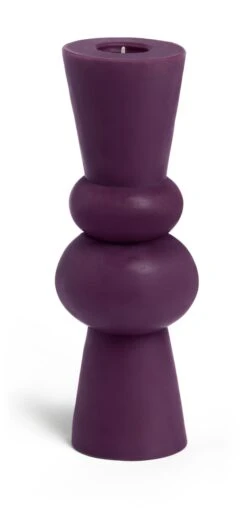 Habitat Turned Shaped Large Candle - Unscented -Trend Furniture 2721143 R Z002A