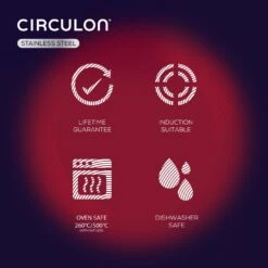 Circulon S Series 24cm Stainless Steel Pan And Spatula -Trend Furniture 2721600 R Z006A