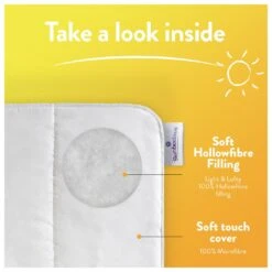 Slumberdown Summer Non Allergic 4.5 Tog Duvet - Single -Trend Furniture 2842905 R Z004A