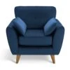 Habitat Iris Fabric Armchair - Navy -Trend Furniture 2910631 R Z001A