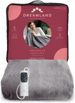 Dreamland Snuggle Up Heated Grey Throw - Large 17 Dreamland Snuggle Up Heated Grey Throw - Large -Trend Furniture 2990606 R Z002A