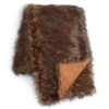 Habitat Faux Fur Throw - Brown - 125x150cm -Trend Furniture 3035591 R Z001A