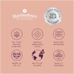 Slumberdown Silk Touch 10.5 Tog Duvet - Single 26 Slumberdown Silk Touch 10.5 Tog Duvet - Single -Trend Furniture 3038701 R Z014A