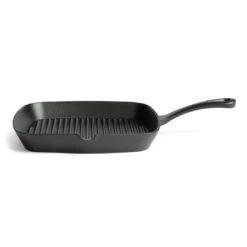 Habitat 23cm Cast Iron Griddle Pan - Black