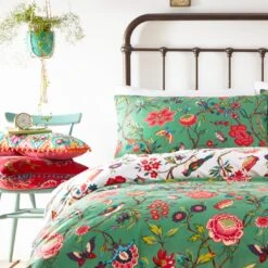 Furn Pomelo Tropical Floral Green Bedding Set - Single