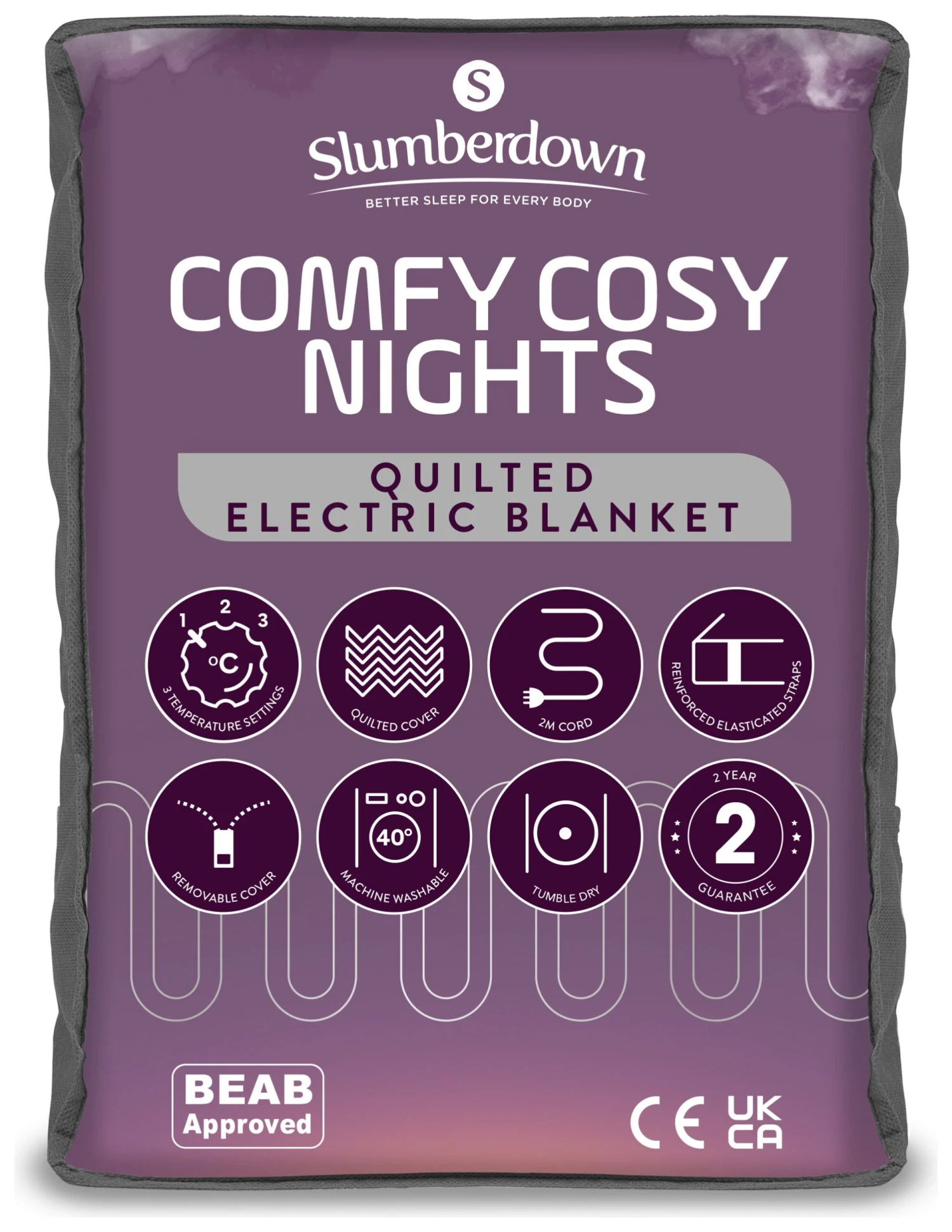 Slumberdown Comfy Cosy Nights Electric Blanket-King 3 Slumberdown Comfy Cosy Nights Electric Blanket-King