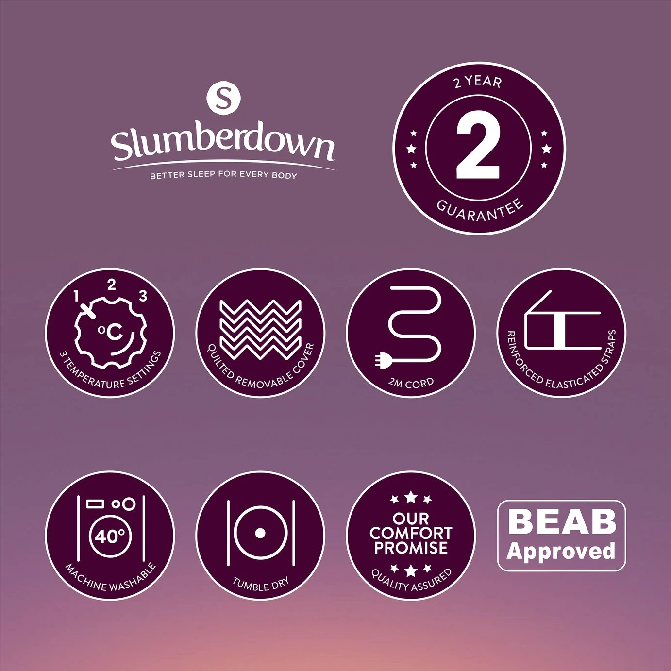 Slumberdown Comfy Cosy Nights Electric Blanket-King 22 Slumberdown Comfy Cosy Nights Electric Blanket-King - Image 20