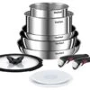 Tefal Ingenio Emotion 10 Piece Stainless Steel Pan Set -Trend Furniture 3083213 R Z001A