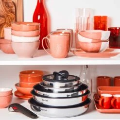 Tefal Ingenio Emotion 10 Piece Stainless Steel Pan Set -Trend Furniture 3083213 R Z004A