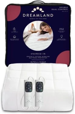 Dreamland Intelliheat Dual Control Mattress Protector-Double -Trend Furniture 3114869 R Z010A
