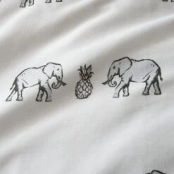 Pineapple Elephant Tembo Natural Bedding Set - King 9 Pineapple Elephant Tembo Natural Bedding Set - King -Trend Furniture 3117983 R B001
