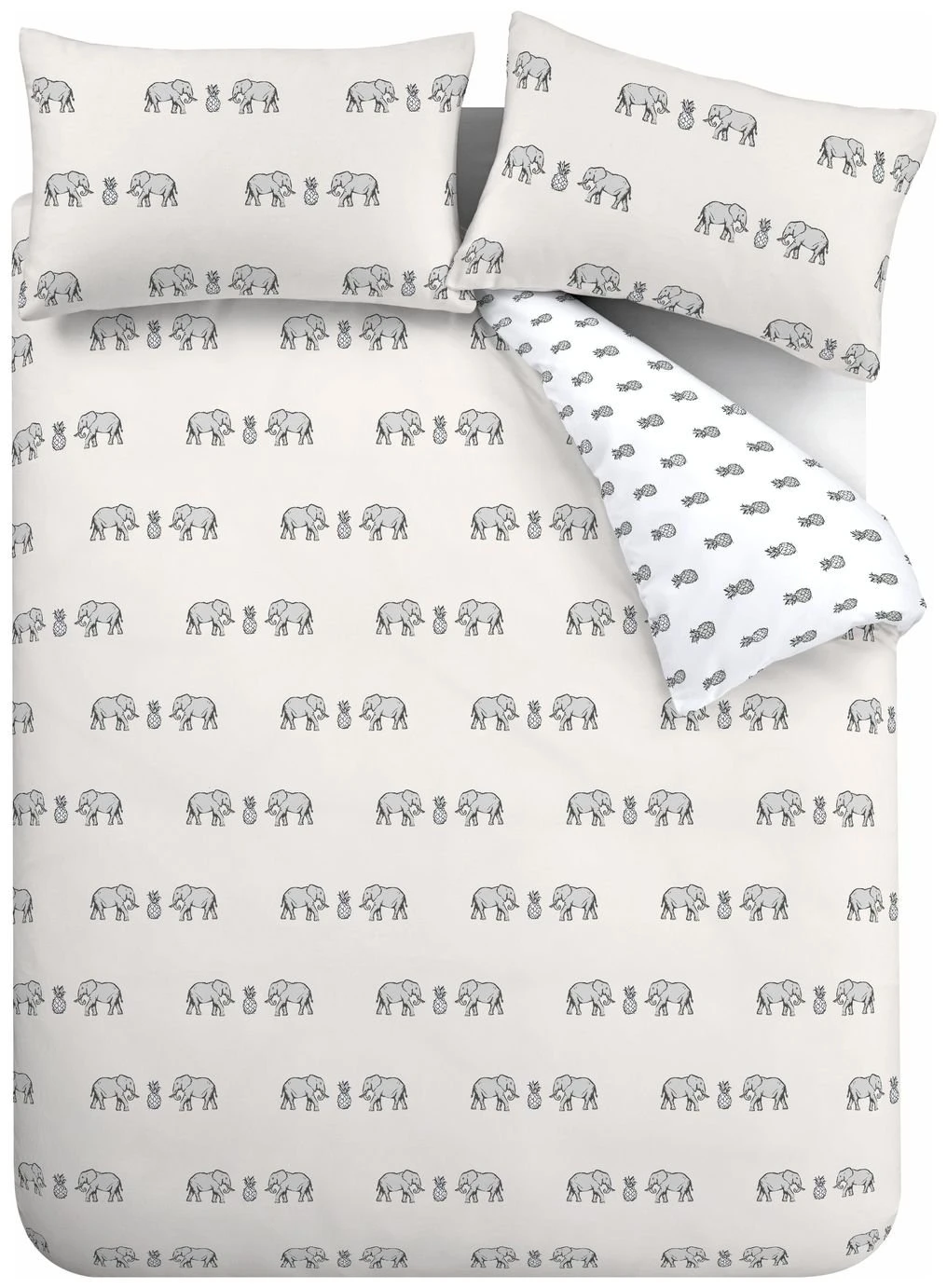 Pineapple Elephant Tembo Natural Bedding Set - King 5 Pineapple Elephant Tembo Natural Bedding Set - King - Image 3