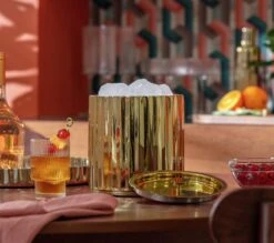 Habitat Gold Tone Ice Bucket -Trend Furniture 3158870 R Z001C