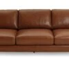 Habitat Leone Leather 4 Seater Sofa - Tan -Trend Furniture 3182853 R Z001A
