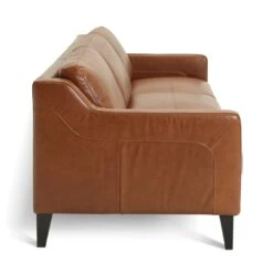 Habitat Leone Leather 4 Seater Sofa - Tan -Trend Furniture 3182853 R Z004A