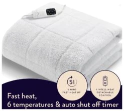 Dreamland Scandi Sherpa Underblanket-Single -Trend Furniture 3187607 R Z005A