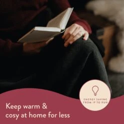 Dreamland Snuggle Up Black Heated Throw - Large -Trend Furniture 3243699 R Z013A