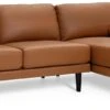 Habitat Jackson Leather Right Corner Chaise Sofa - Tan -Trend Furniture 3247097 R Z001A