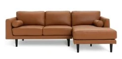 Habitat Jackson Leather Right Corner Chaise Sofa - Tan -Trend Furniture 3247097 R Z002A