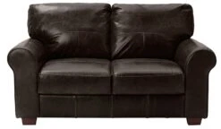 Habitat Salisbury Leather 2 Seater Sofa - Chocolate -Trend Furniture 3336348 R Z015A