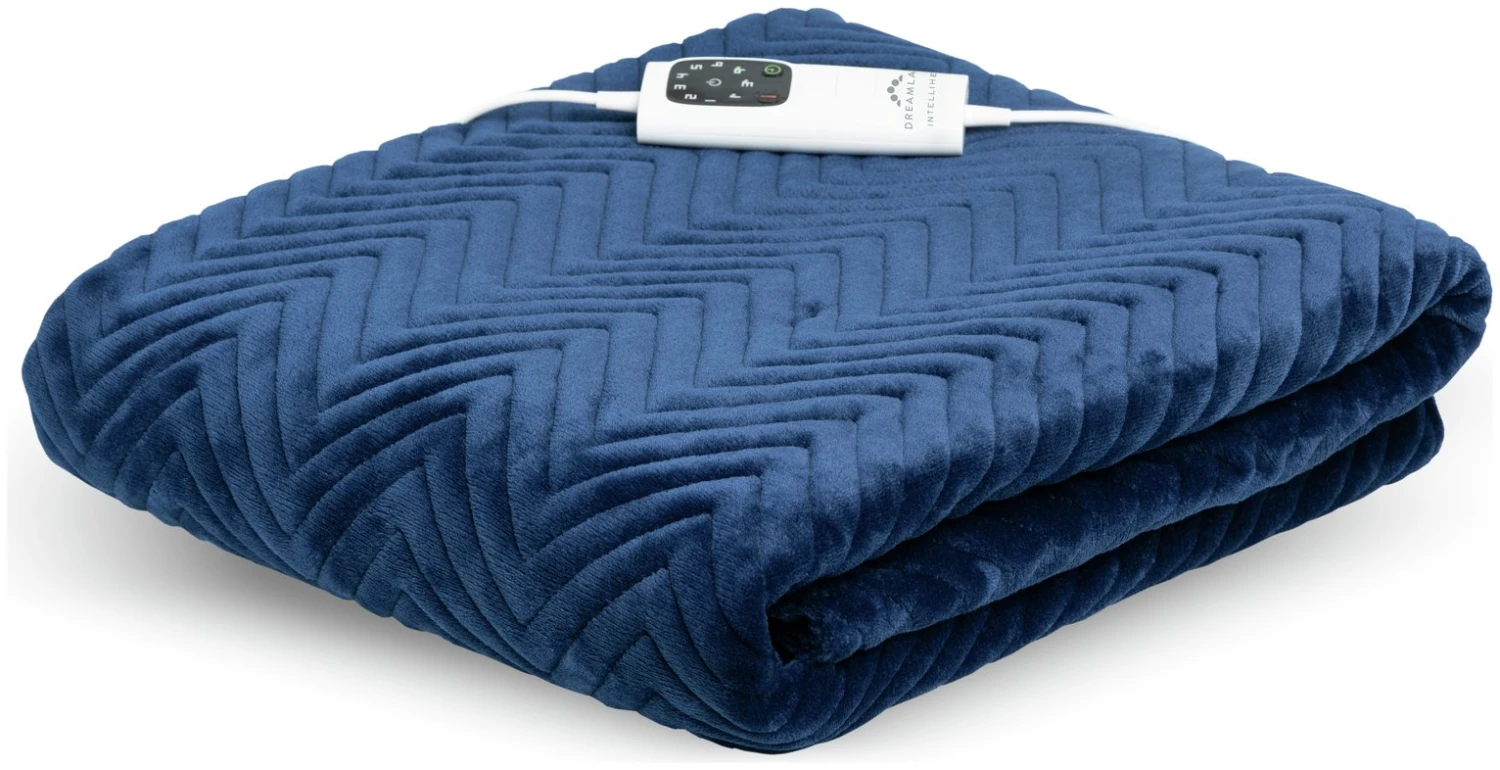 Dreamland Deluxe Velvet Royal Blue Heated Throw - Large 11 Dreamland Deluxe Velvet Royal Blue Heated Throw - Large - Image 9