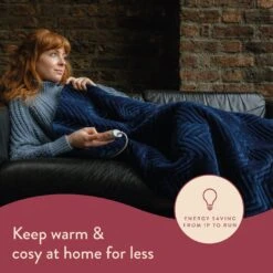 Dreamland Deluxe Velvet Royal Blue Heated Throw - Large 18 Dreamland Deluxe Velvet Royal Blue Heated Throw - Large -Trend Furniture 3340901 R Z018A