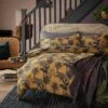 Habitat Palm Floral Print Mustard Bedding Set - Single -Trend Furniture 3344457 R Z001C