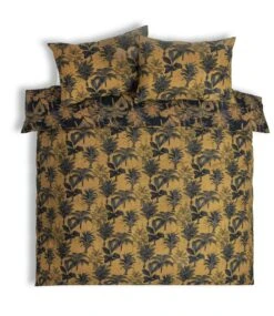 Habitat Palm Floral Print Mustard Bedding Set - Single 11 Habitat Palm Floral Print Mustard Bedding Set - Single -Trend Furniture 3344457 R Z002A