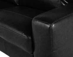 Habitat Salisbury Leather 3 Seater Sofa - Black -Trend Furniture 3568604 R Z006A