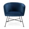 Habitat Jax Velvet Accent Chair - Navy 2 Habitat Jax Velvet Accent Chair - Navy -Trend Furniture 4016234 R Z001A