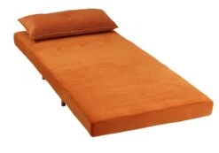 Habitat Roma Single Velvet Chairbed - Orange 14 Habitat Roma Single Velvet Chairbed - Orange -Trend Furniture 4165707 R Z002A